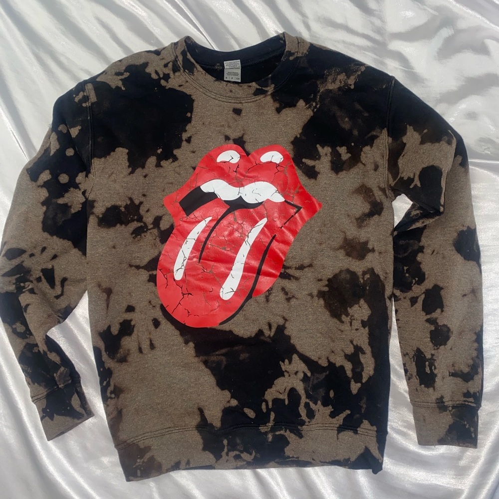 Rolling Stones Tie Dye Crewneck